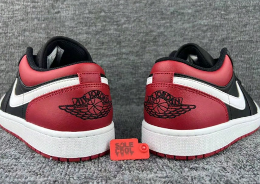 Nike Air Jordan 1 AJ1 Low Black Gym Red White Men Shoes 553558-066